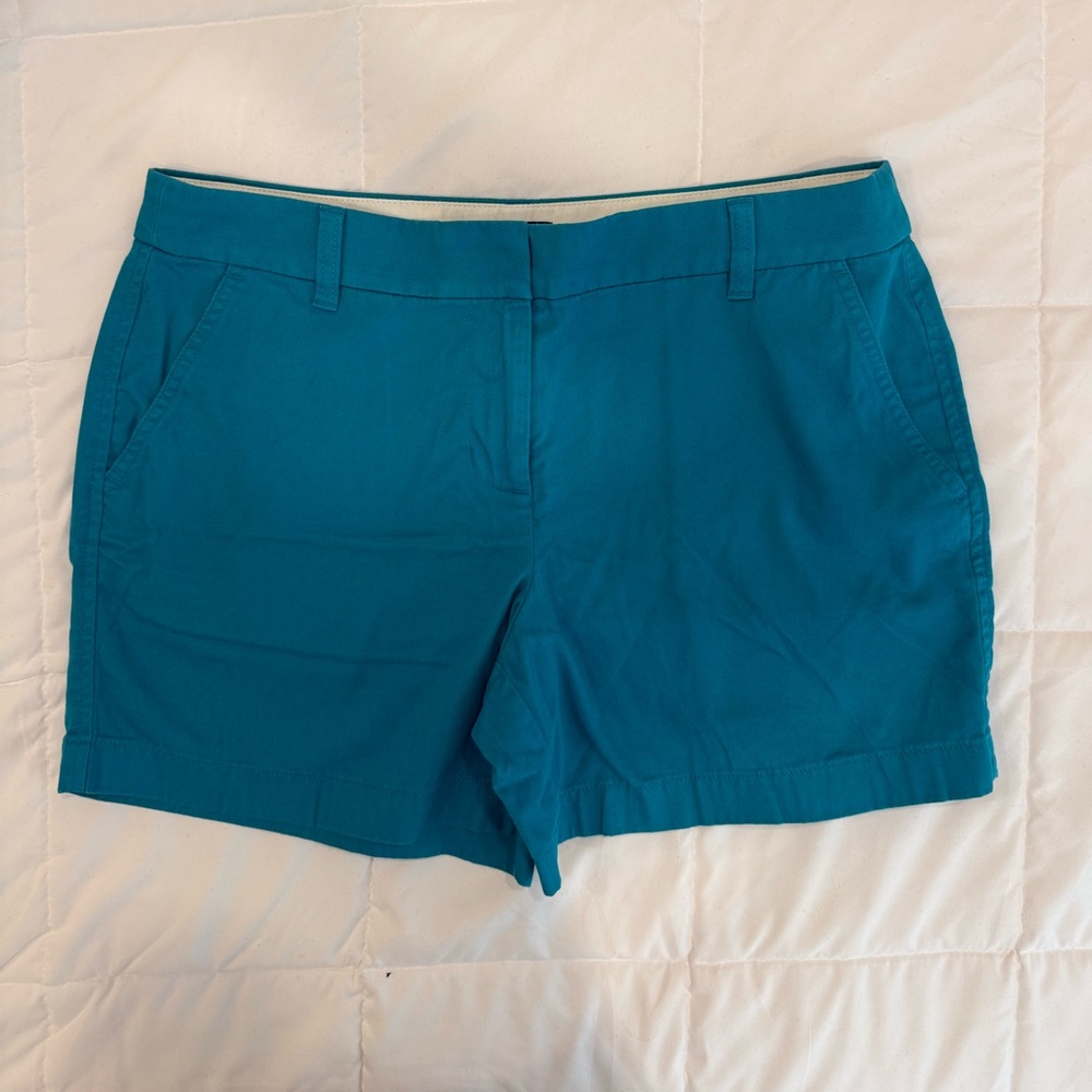 JCrew Classic Chino 3.5” Women's Shorts Teal Size 10